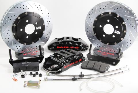 Brake System 14 Inch Front Extreme+ Black 03-07 Cadillac CTS BAER Brakes