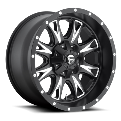 Aluminum Wheels 20X9 Throttle D513 5 On 114.3/5 On 127 Black/Milled 78.1 Bore 1 Offset Fuel Off Road Wheels