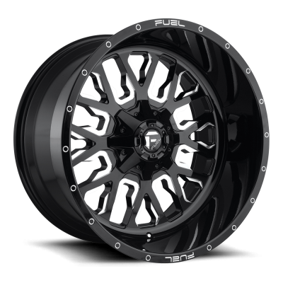 Aluminum Wheels 22X10 Stroke D611 5 On 139.7/5 On 150 Gloss Black Milled 110.3 Bore -18 Offset Fuel Off Road Wheels