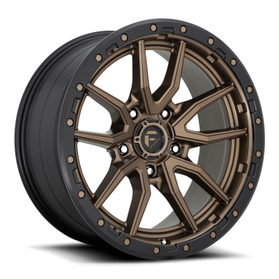 Aluminum Wheels 20X9 Rebel D681 5 On 127 Matte Bronze Black Bead Ring 71.5 Bore 1 Offset Fuel Off Road Wheels
