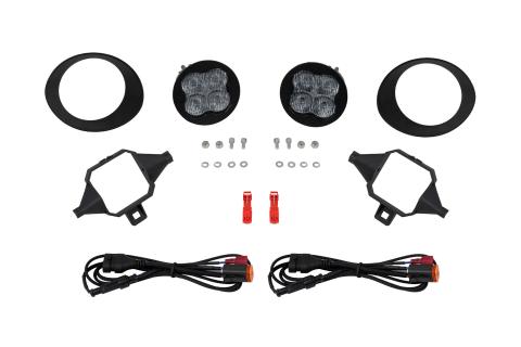 SS3 SAE/DOT Type TS Fog Light Kit Cool White (6000K) Max (38.5 watts) White SAE Fog Diode Dynamics