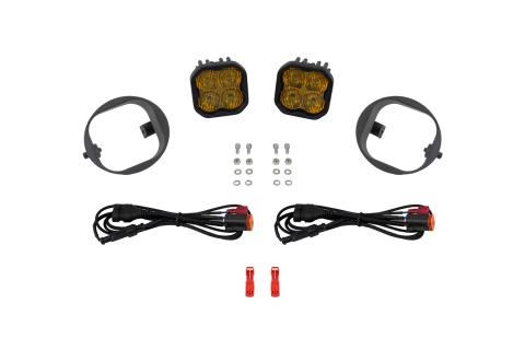 SS3 Sport Honda Element LED Fog Light Kit, Yellow SAE Fog Diode Dynamics