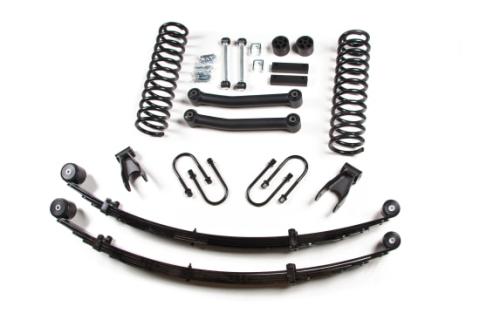 84-01 Jeep Cherokee XJ 4.5 Inch Lift Kit With Rear Springs Dana 35 No Shocks Zone Offroad