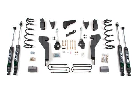 08 Dodge RAM 2500 6 Inch Lift Kit With 3.5 Inch Axle Gas With Nitro Shocks Zone Offroad