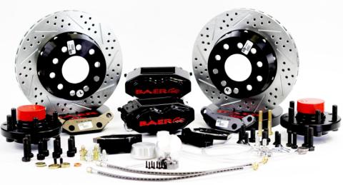 Brake System 11 Inch Front SS4+ Black 58-70 GM Full Size Car Y Body BAER Brakes