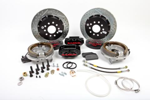 Brake System 13 Inch Rear SS4+ w/Park Brake Black 78-87 GM G Body Stock 10 Bolt Rear BAER Brakes