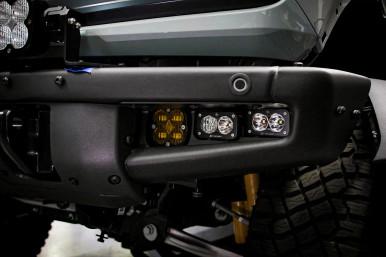 Bronco Baja Amber SAE Fog Pocket Kit 21-Up Ford Bronco w/Upfitter Baja Designs