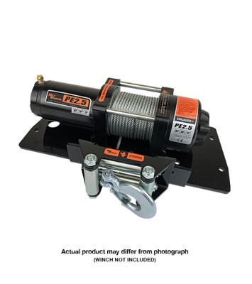 Kubota Winch Mount Black Powdercoated Steel 04-10 RTV 4X4 1 1/4 Inch Reciever Mile Marker