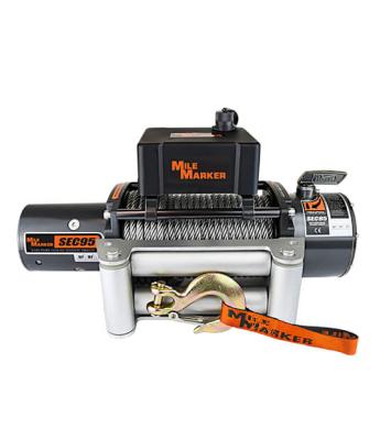 9500 LB Winch Waterproof 12V 4.8 HP Wound Motor w/Standard Electronics SEC9.5 ES Mile Marker