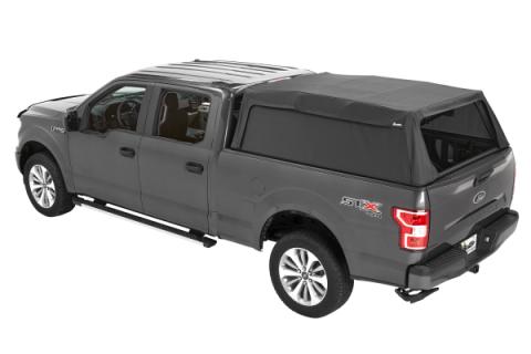 Supertop Truck Bed Cap 2 For Ford 2015-2024 F-150 5.5 Foot Black Diamond PVC Coated Sailcloth No Drill Bestop