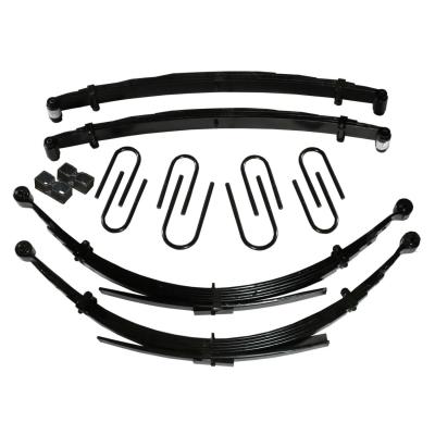 Lift Kit 8 Inch Lift For Use w/56 Inch Rear Springs 77-86 Chevrolet K30 77-78 GMC K35 79-86 GMC K3500 87 Chevrolet V30 87 GMC V3500 Includes Front/Rear Leaf Springs Front/Rear U Bolt Kits Bushing Kit 2 Inch Rear Blocks Brake Line Bracket Skyjacker