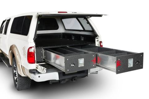 Cargo Locker Base 12 Inch Dual Drawer System 07-Pres Toyota Tundra Crew Max Cargo Ease