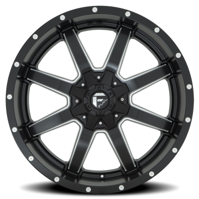 Aluminum Wheels 17X8.5 Maverick D538 5 On 110/5 On 127 Black/Milled 72.6 Bore 25 Offset Fuel Off Road Wheels