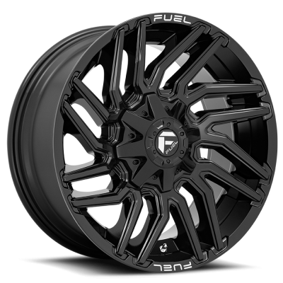 Aluminum Wheels 20X9 Typhoon D776 5 On 114.3/5 On 127 Gloss Black 78.1 Bore 1 Offset Fuel Off Road Wheels
