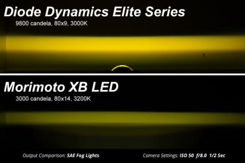 Elite Series Type M Fog Lamps, White Pair Diode Dynamics