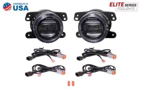 Elite Series Fog Lamps for 2011-2013 Jeep Grand Cherokee Pair Yellow 3000K Diode Dynamics