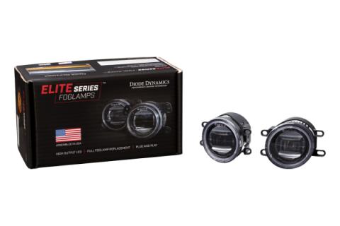Elite Series Fog Lamps for 2008-2010 Toyota Highlander Pair Cool White 6000K Diode Dynamics
