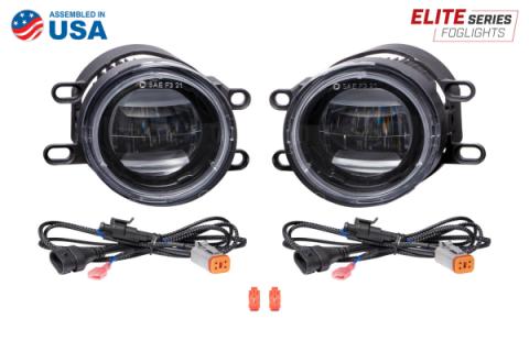 Elite Series Fog Lamps for 2012-2016 Toyota Prius V Pair Cool White 6000K Diode Dynamics