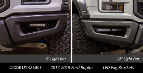 Raptor 2017 Stage Series Fog Kit Stage Series 6 Inch White Wide Diode Dynamics
