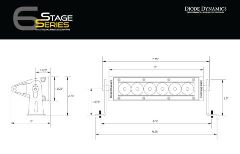 Raptor 2017 Stage Series Fog Kit Stage Series 6 Inch White Wide Diode Dynamics