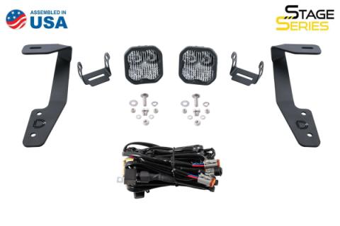 Stage Series 2in LED Ditch Light Kit for 2018-2021 Subaru Crosstrek, Sport Yellow Combo