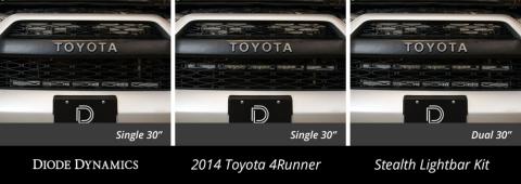 SS30 Dual Stealth Lightbar Kit for 2014-2019 Toyota 4Runner White Combo Diode Dynamics