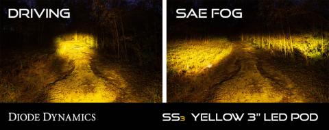 SS3 Pro ABL Yellow Flood Standard Pair Diode Dynamics