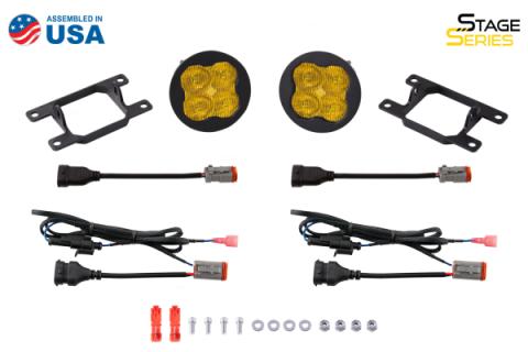 SS3 LED Fog Light Kit for 2005-2007 Ford Freestyle Yellow SAE Fog Sport w/ Backlight Diode Dynamics