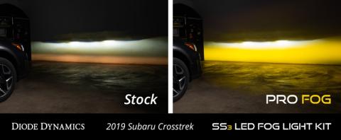 SS3 LED Fog Light Kit for 2016-2021 Subaru Crosstrek White SAE Fog Pro w/ Backlight Diode Dynamics