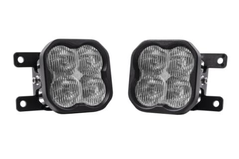 SS3 LED Fog Light Kit for 2021 Ford Bronco (w/ Standard Bumper) Yellow SAE Fog Pro w/ Backlight Diode Dynamics