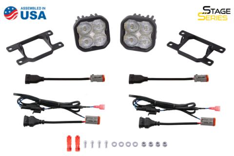 SS3 LED Fog Light Kit for 2019-2021 Ram 1500 (non-LED) Yellow SAE Fog Max w/ Backlight Diode Dynamics
