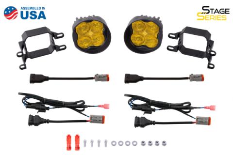 SS3 LED Fog Light Kit for 2015-2017 Subaru Legacy Yellow SAE Fog Sport w/ Backlight Diode Dynamics