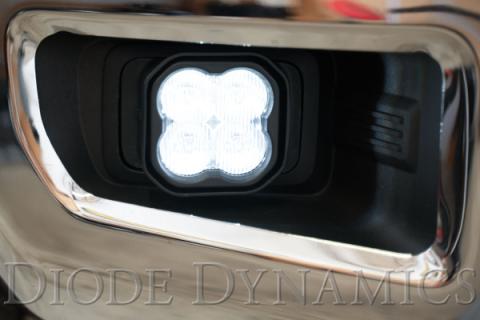 SS3 LED Fog Light Kit for 2017-2021 Ford Super Duty Yellow SAE Fog Pro w/ Backlight Diode Dynamics