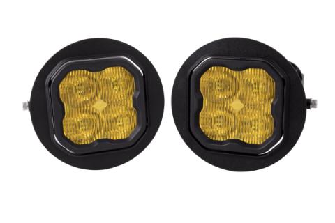 SS3 LED Fog Light Kit for 2007-2013 Toyota Tundra Yellow SAE Fog Pro w/ Backlight Diode Dynamics