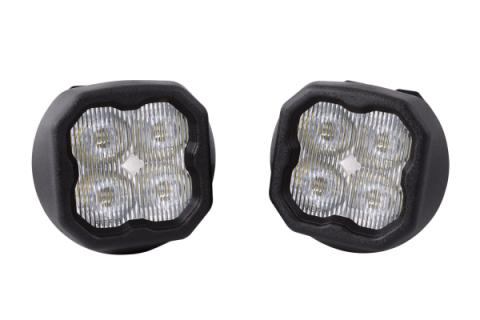 SS3 LED Fog Light Kit for 2007-2013 Chevrolet Avalanche White SAE Fog Sport w/ Backlight Diode Dynamics
