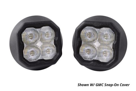 SS3 LED Fog Light Kit for 2012-2018 Chevrolet Sonic Yellow SAE Fog Sport w/ Backlight Diode Dynamics