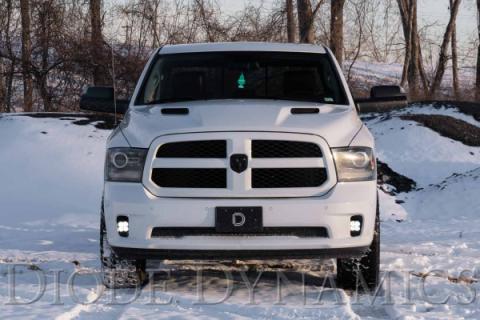 SS3 LED Fog Light Kit for 2013-2018 Ram 1500 White SAE Fog Max w/ Backlight Diode Dynamics