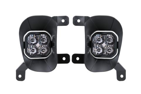 SS3 LED Fog Light Kit for 2013-2018 Ram 1500 Yellow SAE Fog Max w/ Backlight Diode Dynamics