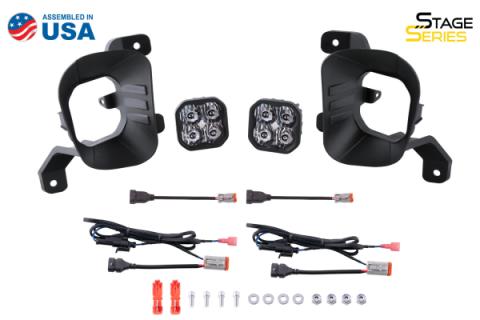 SS3 LED Fog Light Kit for 2019-2021 Ram 1500 Classic Yellow SAE Fog Max w/ Backlight Diode Dynamics
