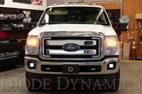 SS3 LED Fog Light Kit for 2011-2016 Ford Super Duty F-250/F-350 Yellow SAE Fog Max w/ Backlight Diode Dynamics