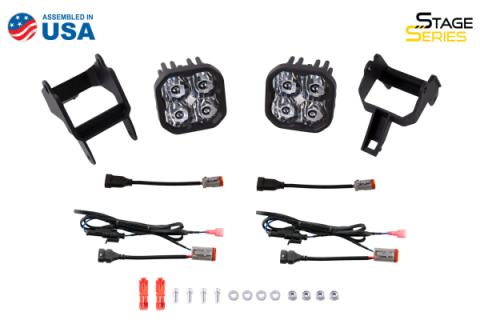 SS3 LED Fog Light Kit for 2000-2005 Ford Excursion White SAE Fog Sport w/ Backlight Diode Dynamics