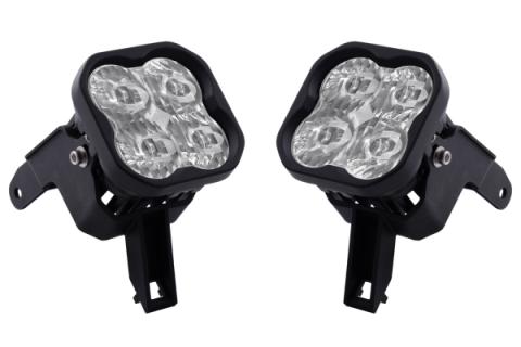 SS3 LED Fog Light Kit for 1999-2010 Ford Super Duty F-250/F-350 White SAE Fog Max w/ Backlight Diode Dynamics