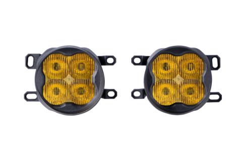 SS3 LED Fog Light Kit for 2013-2015 Lexus IS350C, Yellow SAE Fog Sport with Backlight