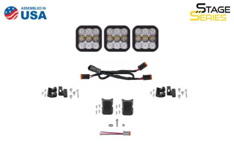 SS5 Pro Universal CrossLink 3-Pod Lightbar White Driving Diode Dynamics