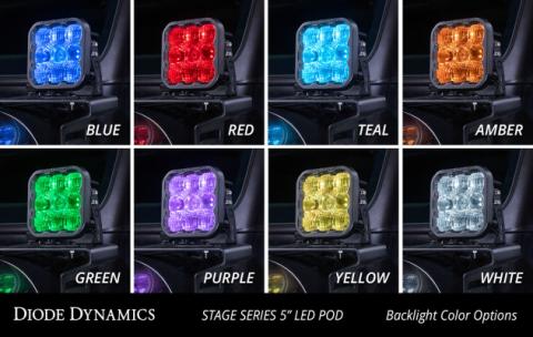 SS5 Pro Universal CrossLink 6-Pod Lightbar Yellow Driving Diode Dynamics