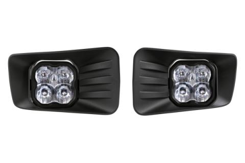 SS3 LED Fog Light Kit for 2007-2014 Chevrolet Tahoe Z71, Yellow SAE Fog Max with Backlight Diode Dynamics