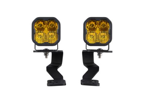 Stage Series Ditch Light Kit for 2022 Toyota Tundra SS3 Sport Diode Dymanics Yellow Combo Diode Dymanics