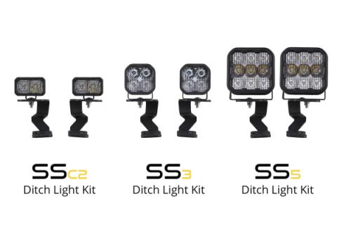 Stage Series Ditch Light Kit for 2022 Toyota Tundra SS5 Sport Diode Dymanics Yellow Combo Diode Dymanics