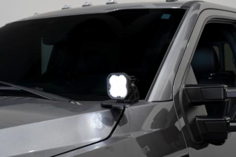 Stage Series Ditch Light Kit for 2017-2022 Ford Super Duty, SS3 Pro Yellow Combo Diode Dynamics