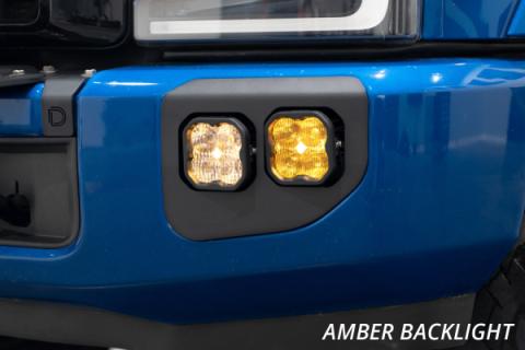 SS3 LED Fog Pocket Kit for 2020-2022 Ford Super Duty, White Pro Diode Dynamics